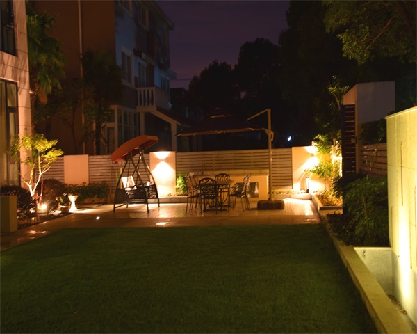 现代风格庭院景观设计夜景欣赏