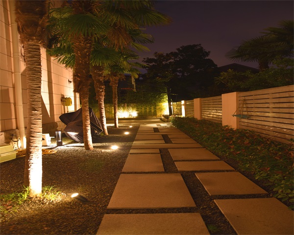 现代风格庭院景观设计夜景欣赏